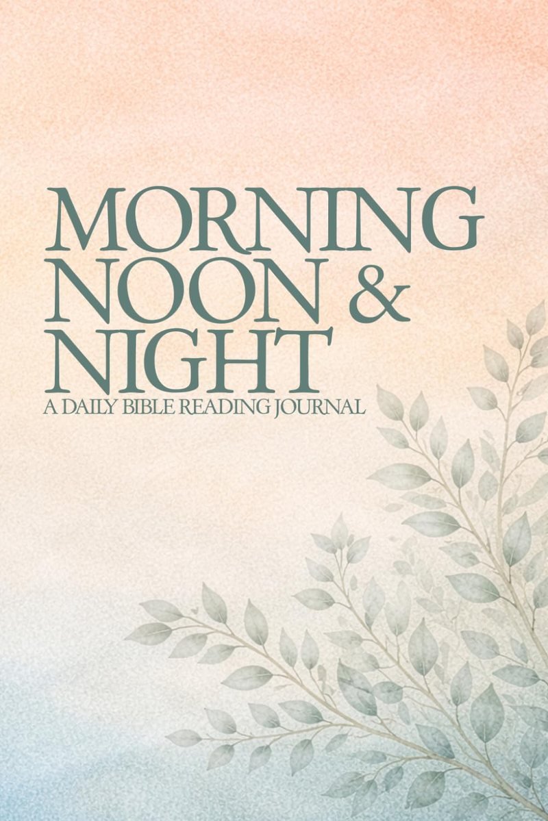 Morning, Noon & Night — A Daily Bible Reading Journal, cover